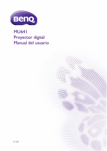 Manual de uso BenQ MU641 Proyector