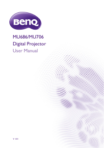 Manual BenQ MU706 Projector
