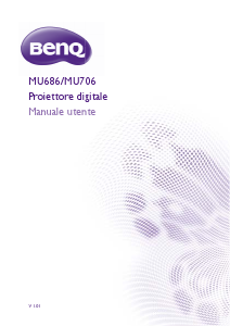 Manuale BenQ MU706 Proiettore