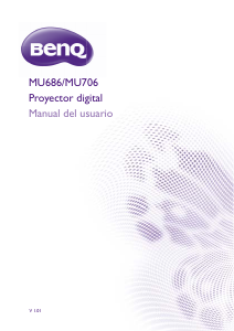 Manual de uso BenQ MU706 Proyector