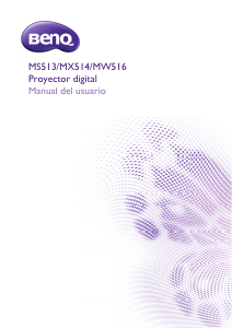 Manual de uso BenQ MW516 Proyector