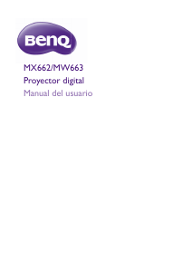 Manual de uso BenQ MW663 Proyector