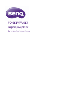 Bruksanvisning BenQ MW663 Projektor