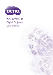 Manual BenQ MW721 Projector