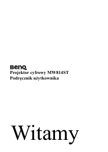 Instrukcja BenQ MW814ST Projektor