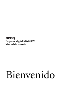 Manual de uso BenQ MW814ST Proyector