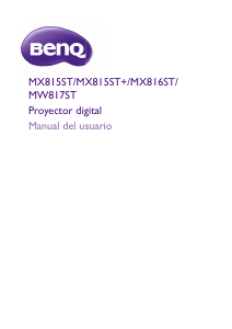 Manual de uso BenQ MW817ST Proyector