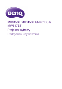 Instrukcja BenQ MW817ST Projektor