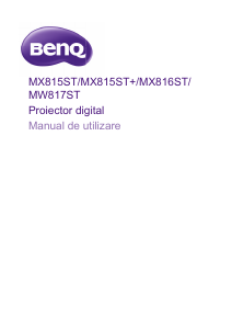 Manual BenQ MW817ST Proiector