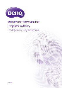 Instrukcja BenQ MW843UST Projektor