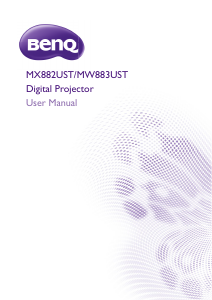 Manual BenQ MW883UST Projector