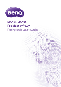 Instrukcja BenQ MX505 Projektor