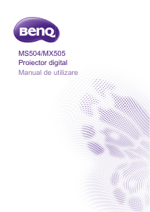 Manual BenQ MX505 Proiector