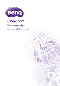 Manual de uso BenQ MX505 Proyector