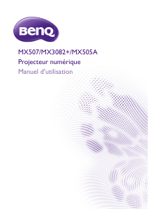 Mode d’emploi BenQ MX507 Projecteur