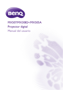 Manual de uso BenQ MX507 Proyector