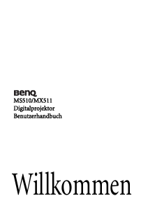 Bedienungsanleitung BenQ MX511 Projektor