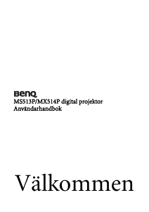 Bruksanvisning BenQ MX514P Projektor