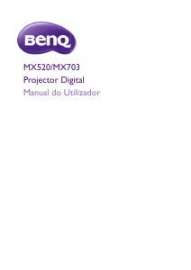 Manual BenQ MX520 Projetor