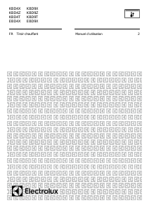 Mode d’emploi Electrolux EBD4X Tiroir chauffant