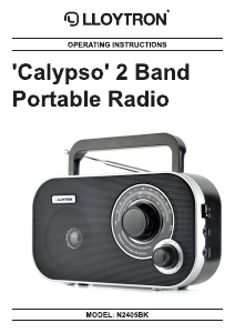 Manual Lloytron N2405BK Calypso Radio