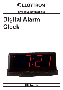 Manual Lloytron J102 Digital Alarm Clock Radio