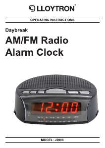 Manual Lloytron J2006 Daybreak Alarm Clock Radio