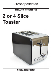 Manual Kitchen Perfected E2125RG Toaster