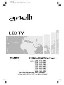Handleiding Arielli LED32DN6T2 LED televisie