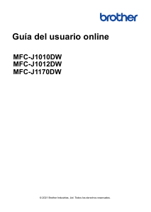 Manual de uso Brother MFC-J1010DW Impresora multifunción