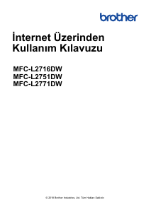 Kullanım kılavuzu Brother MFC-L2771DW Çok işlevli yazıcı
