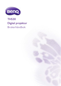 Bruksanvisning BenQ TH530 Projektor