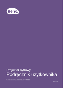 Instrukcja BenQ TH585 Projektor