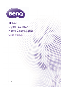 Manual BenQ TH683 Projector