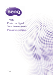 Manual BenQ TH683 Proiector