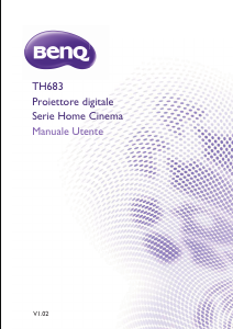 Manuale BenQ TH683 Proiettore