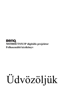 Használati útmutató BenQ TS513P Vetítő