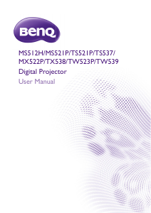 Handleiding BenQ TS521P Beamer