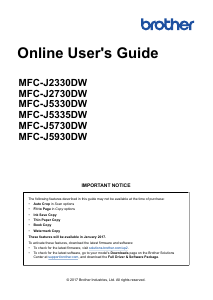 Manual Brother MFC-J5730DW Multifunctional Printer