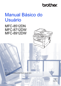 Manual Brother MFC-8912DW Impressora multifunções