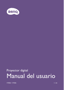 Manual de uso BenQ V7050i Proyector