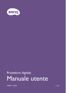 Manuale BenQ V7050i Proiettore