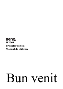 Manual BenQ W1060 Proiector