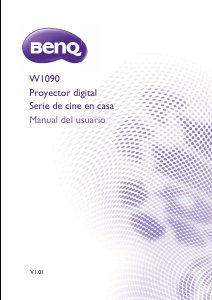 Manual de uso BenQ W1090 Proyector