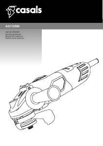 Manual Casals AG115500 Angle Grinder