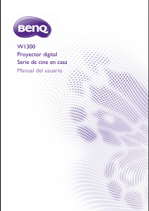 Manual de uso BenQ W1300 Proyector