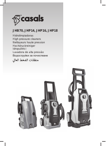 Manual Casals JHP18 Máquina de limpeza a alta pressão