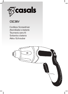 Manual de uso Casals CSC36V Atornillador