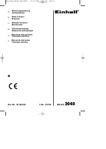 Bedienungsanleitung Einhell BG-KS 2040 Gartenhäcksler