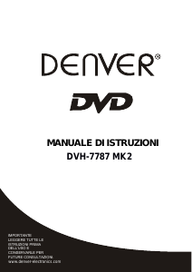 Manuale Denver DVH-7782MK2 Lettore DVD